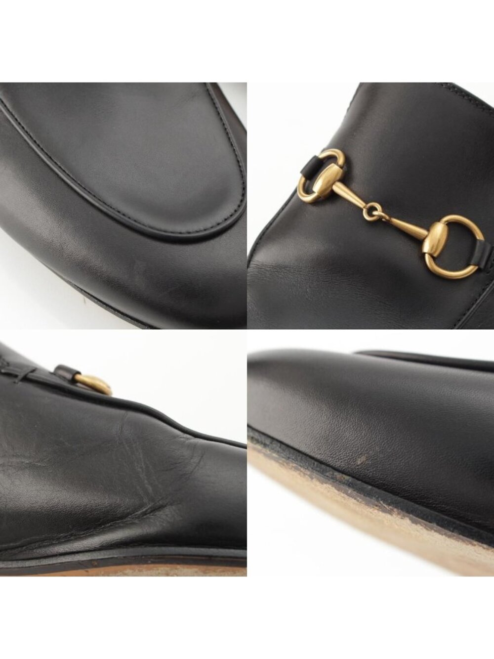 Gucci Horsebit Slippers Shoes Black - Picture 9 of 10